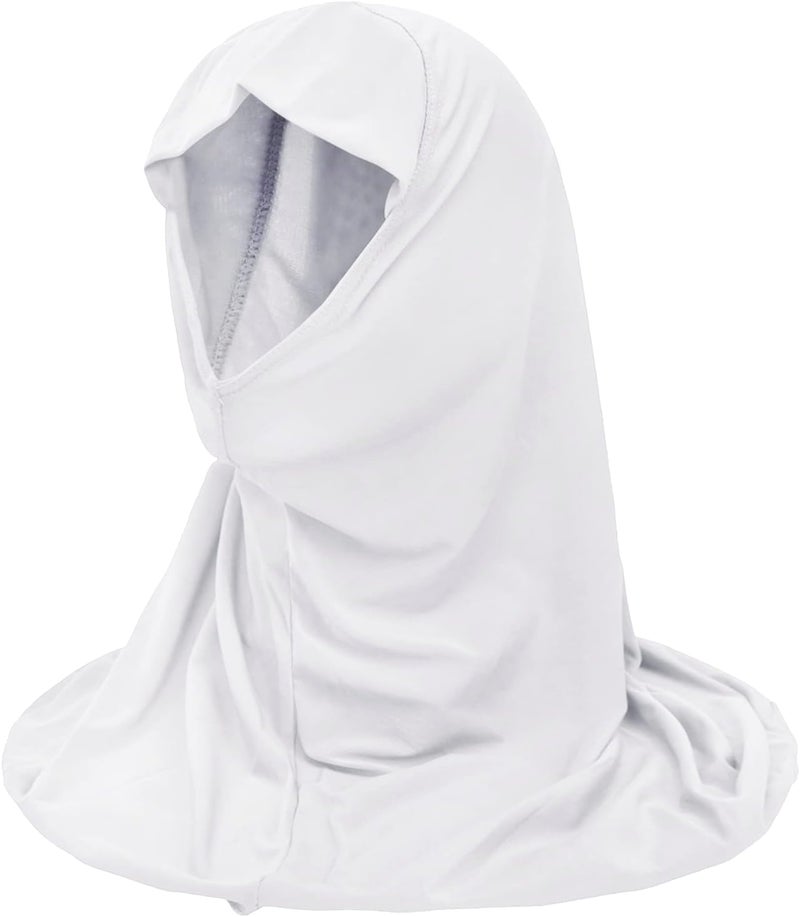 NICEYST Girls Instant Hijab Muslim Arab Scarf Shawls Neck Wrap Kids Islamic Solid Color Headscarf Turban for 7-12 Years Old - Image 1
